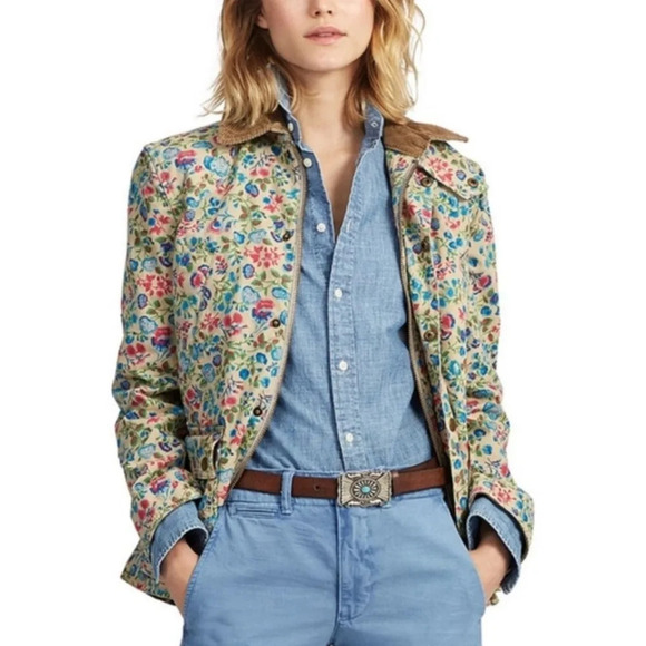 Ralph Lauren Jackets & Blazers - Rare Polo Ralph Lauren | Floral Canvas Barn Jacket | Small Petite